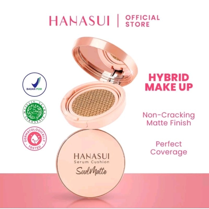 Hanasui Serum Cushion Soulmatte Foundation Soulmate