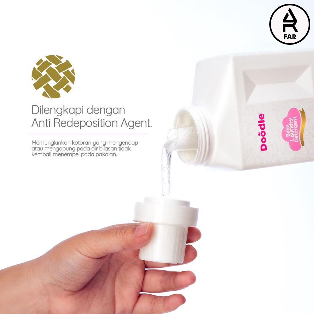 Doodle Detergen Cair Laundry Bayi 600 Ml Natural Plant Based