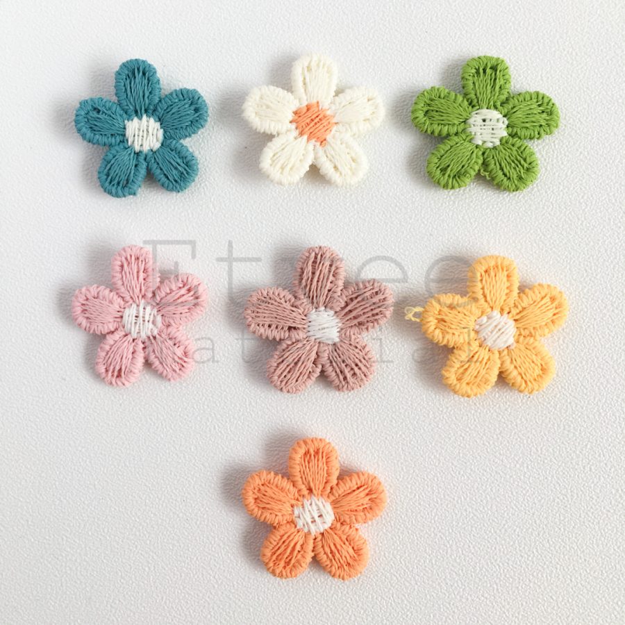 L100APK41 Aplikasi rajut bunga kecil patch bros hiasan