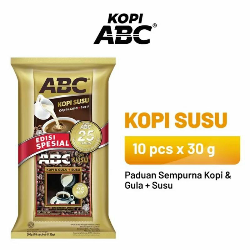 

ABC SUSU KOPI 1 PACK ( 10 X 30 GRAM )