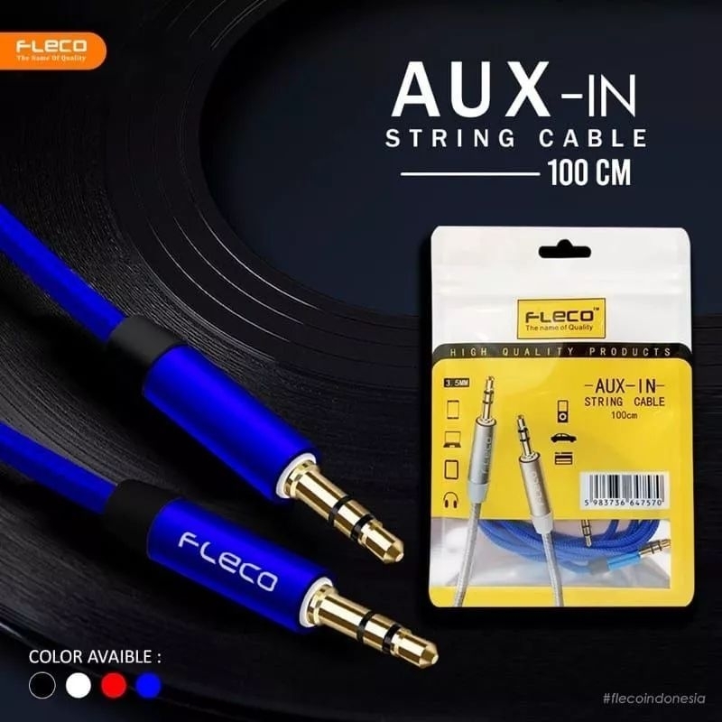 Kabel Audio Fleco String 1IN 1 Cabang Kabel AUX Fleco Srting 1in1 Original