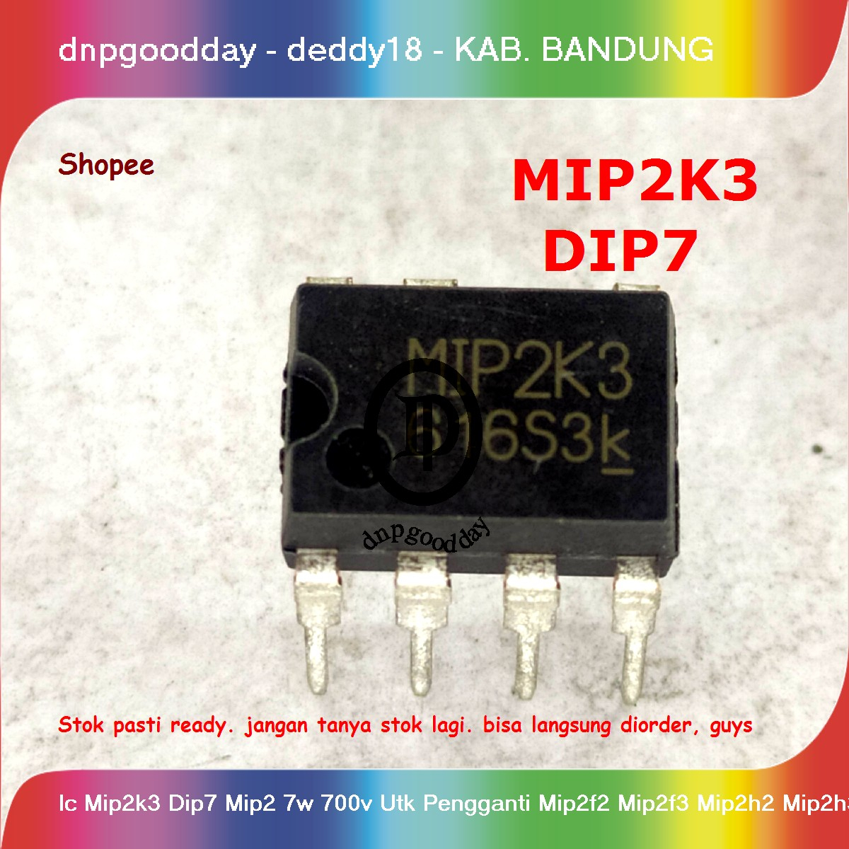 Ic Mip2k3 Dip7 Mip2 7w 700v Utk Pengganti Mip2f2 Mip2f3 Mip2h2 Mip2h3