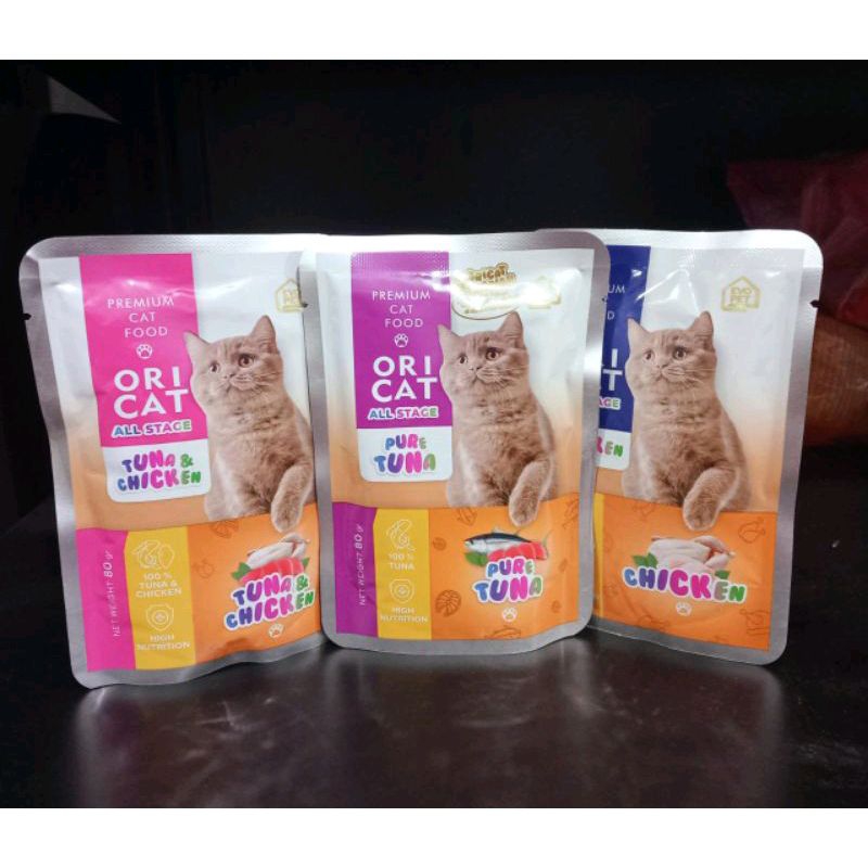 Oricat Sachet All Stage 80gr | makanan basah ori cat wettfood segala usia premium