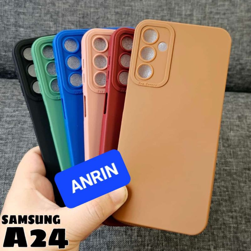 SAMSUNG A24 CASE PRO CAMERA MACARON CASING SOFTCASE SILIKON