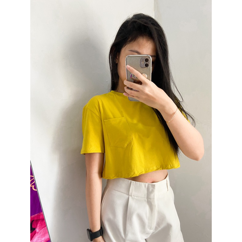 Crop Top Oversized / Crop Top Polos / Crop Top Polos Oversize / Atasan Oversize