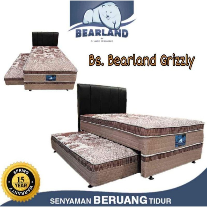 Kasur Bed Sorong 2in1 Bearland / Springbed Full Set Twinbed