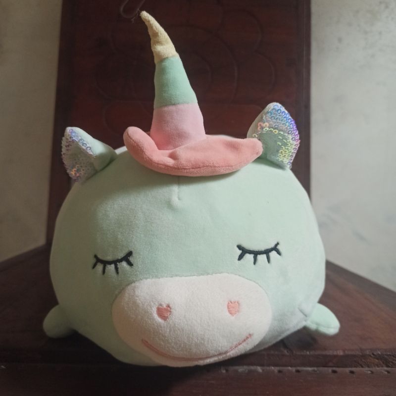 boneka bantal guling unicorn tosca bahan miniso lembut plush  doll pikachu poke