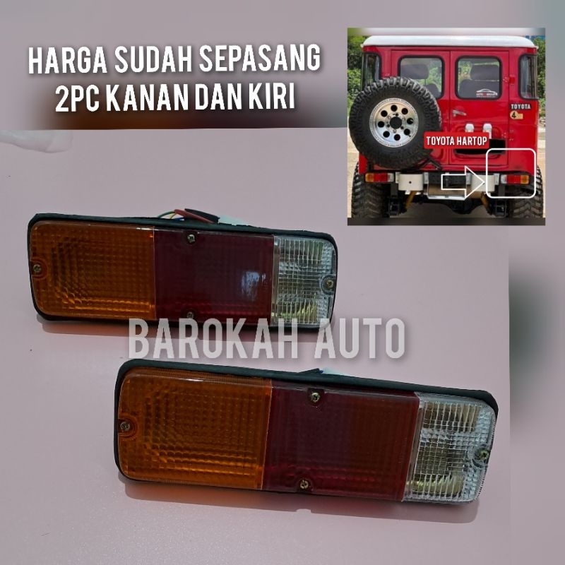 lampu rem belakang stoplamp hartop fj40 bj40 harga sudah sepasang