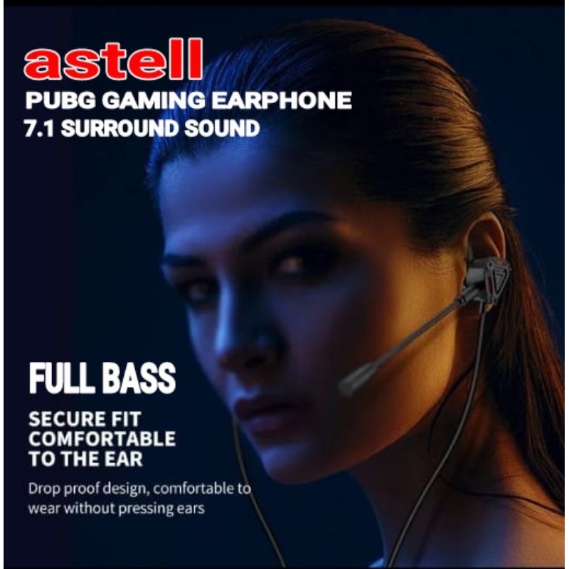 Headset Earphone Gaming Astell AT-90 FOR MOBILE LEGANT PUBG