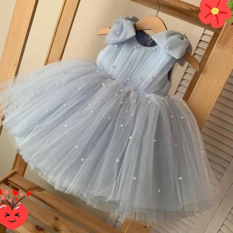 dress andini tile mutiara baju pesta ulang tahun anak prempuan kondangan natal tedak sinten bebas pilih warna dan size