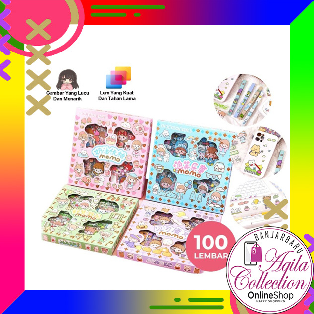 

MOMO STIKER 2D KARTUN KOREA ISI 100 LEMBAR