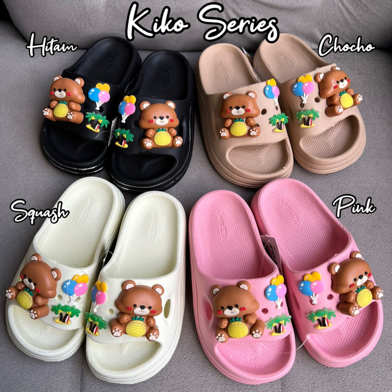 SANDAL WEDGES ANAK EVA JELLY MOTIF KIKO