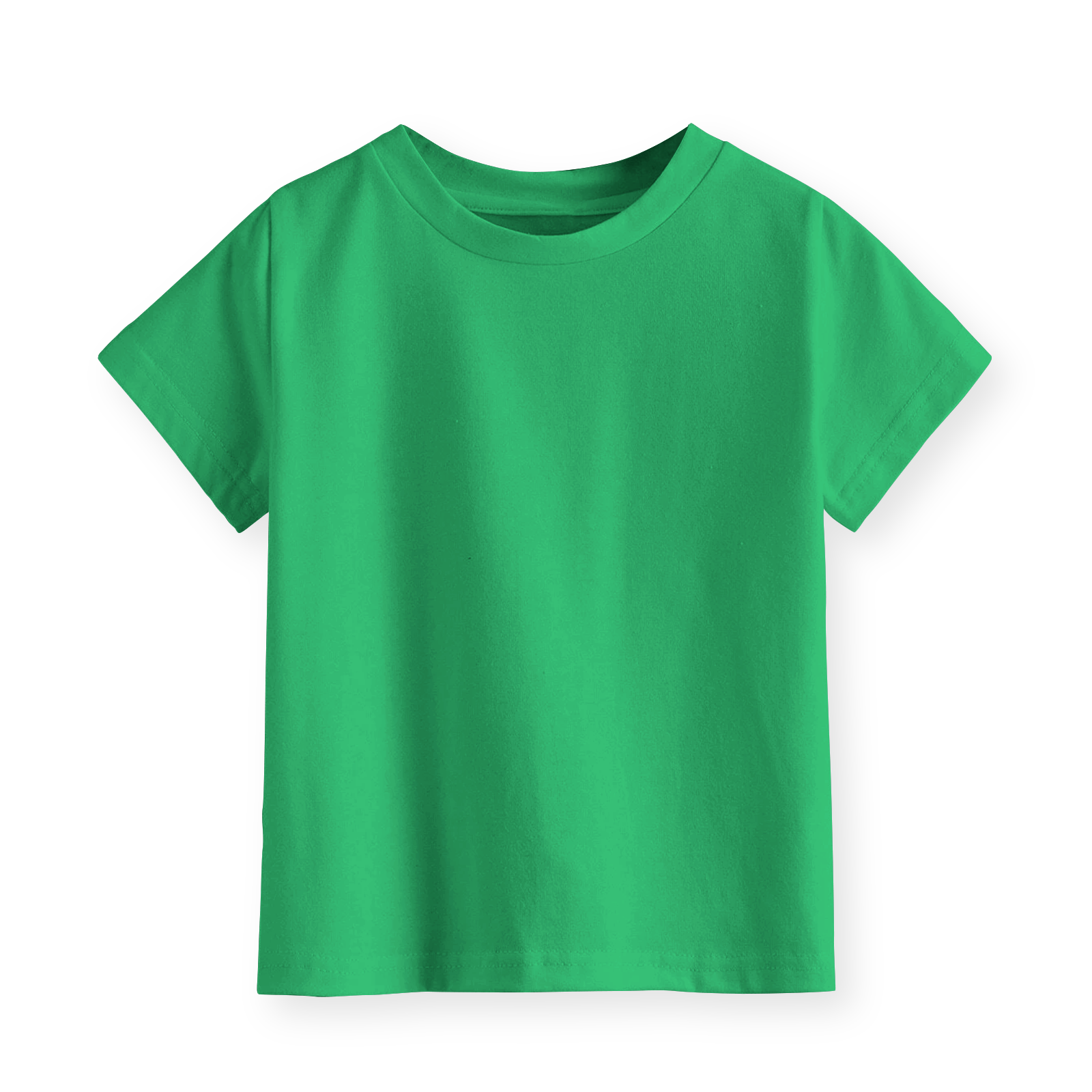 Kaos Polos Anak Usia 1-12 Tahun Laki-Laki Perempuan Lengan Pendek Warna Hijau Fuji