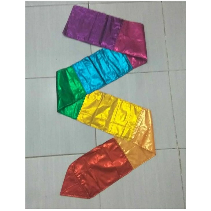 Twirl Pita Streamer Bahan Kain Organdi Twirling Alat Tari Props Tamborin Gereja Properti Tari