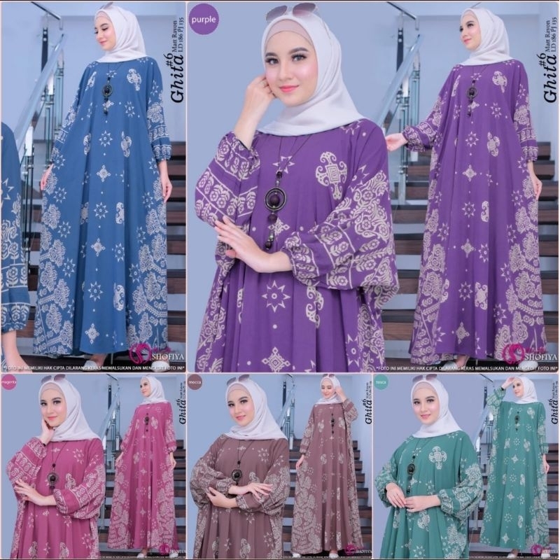 Ghita Kaftan Super Jumbo Busui Rayon Adem