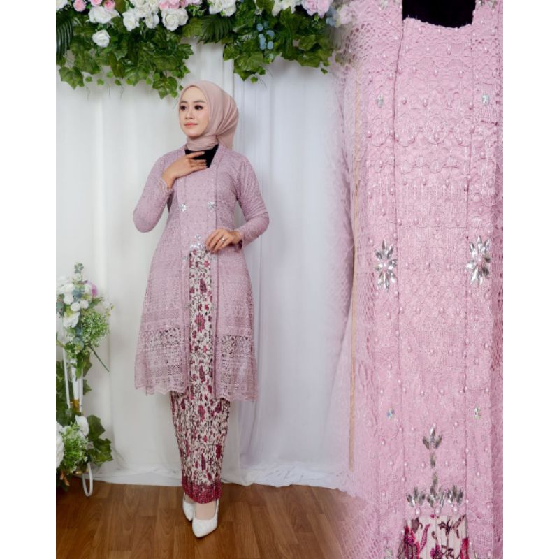 SET KEBAYA KUTU BARU LENGAN PANJANG/ KEBAYA PANJANG / KEBAYA MODEREN / KEBAYA KONDANGAN