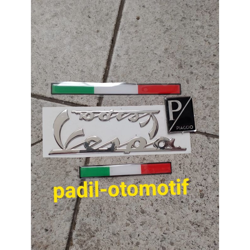 emblem motor listrik uwinfly t3 tulisan vespa