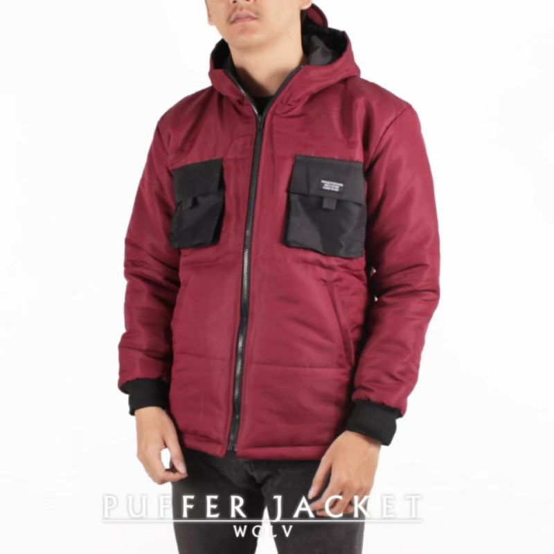 JACKET PUFFER BULU ANGSA WOLVPACK WORLDWIDE