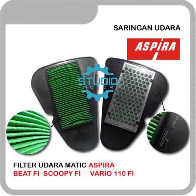 Saringan Udara – Honda Beat FI / Vario 110 FI / Beat POP FI Scoopy Fi Esp Injeksi Original Aspira 17210K16900