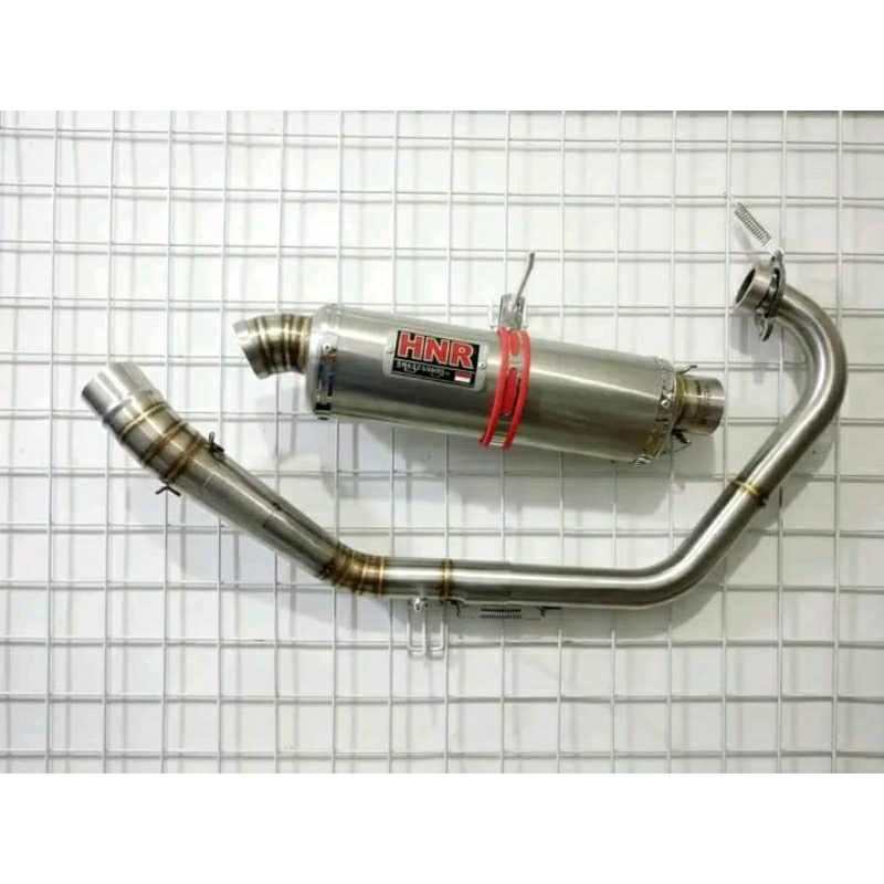 KNALPOT SCORPIO TIGER Revo/Tilam & Megapro Harian . Model Oval SLIM ORIJINAL HNR