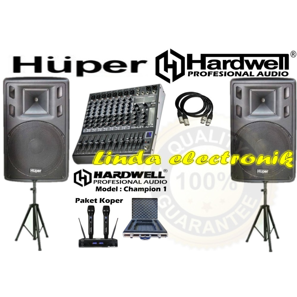 paket sound indoor outdoor huper 15ha400 15 inch original