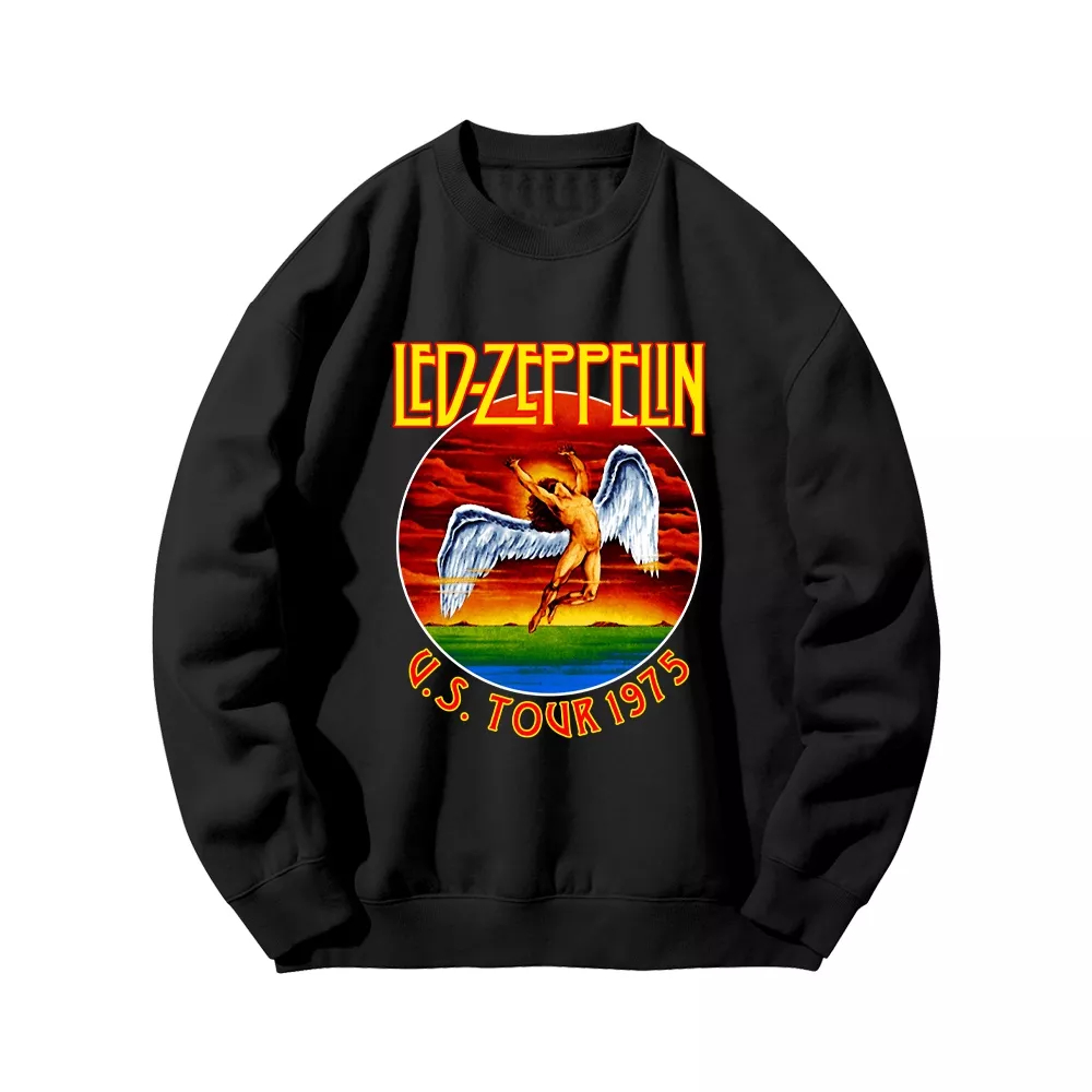 sweater crewneck led zeppelin band metal barat populer