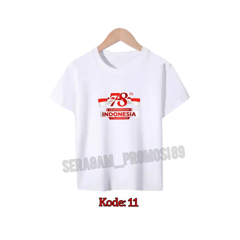 Kaos 17 AGUSTUS DIRGAHAYU INDONESIA ANAK-ANAK / KAOS INDONESIA ANAK LAKI-LAKI / KAOS HUT RI ANAK USIA 2TH-10TH