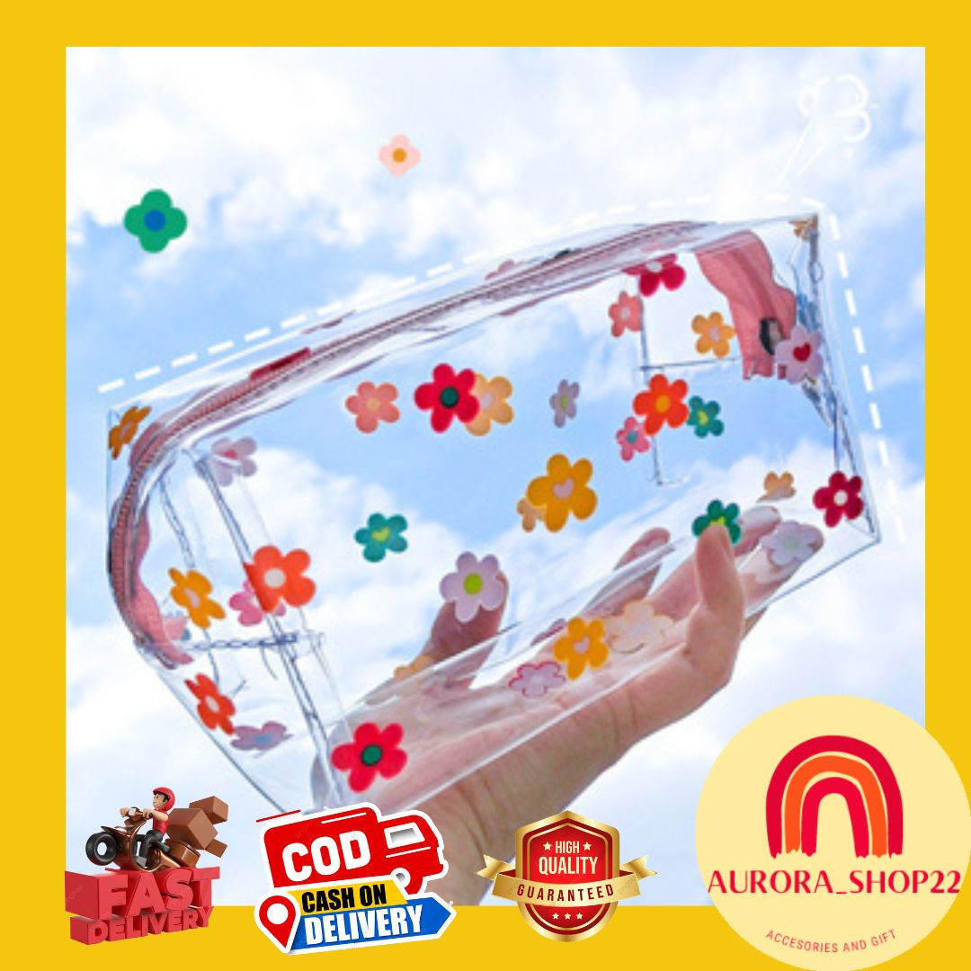 [COD] POUCH KOSMETIK TAS KOSMETIK TRANSPARAN ANTI AIR BAHAN PVC TEBAL KARAKTER BUAH CUTE CANTIK ELEGAN GAYA KOREA POUCH KOSMETIK SABUN SKINCARE TRAVEL ORGANIZER