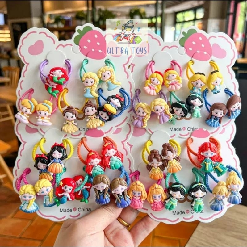 [ULTRATOYS] KARET RAMBUT ANAK ISI 10PC PRINCESS