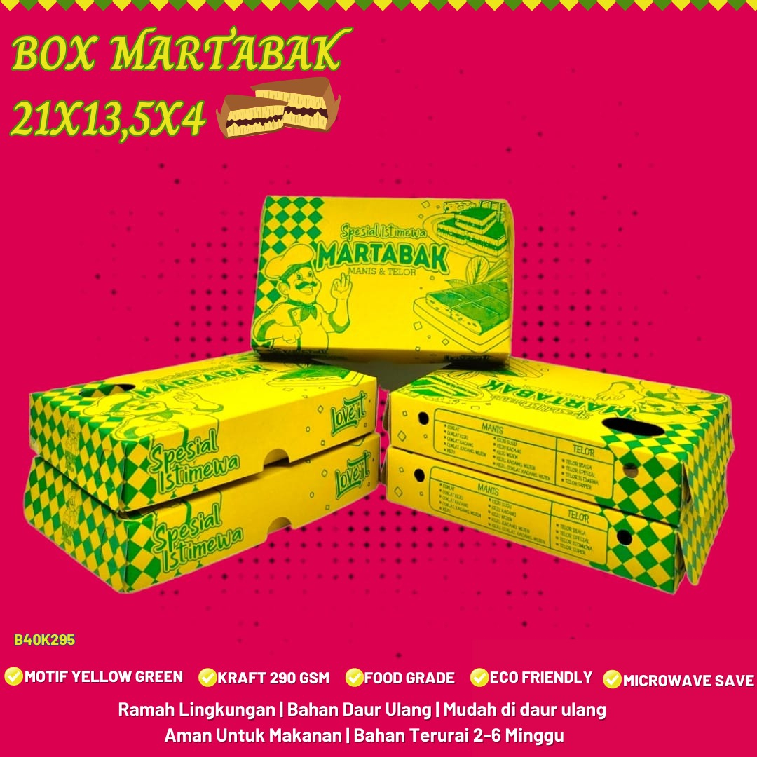Box Martabak Kotak Martabak Dus Martabak (B40K295) 21X13.5X4 Cm