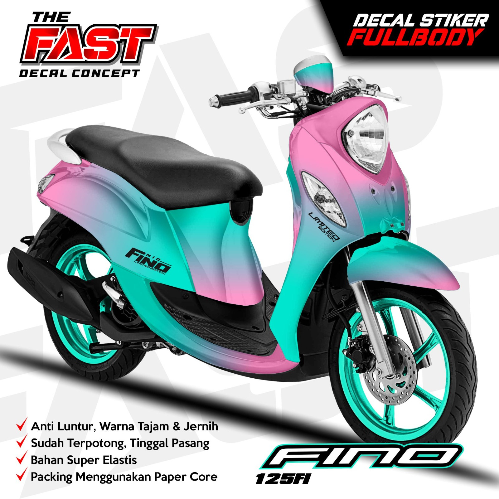 decal motor variasi fullbody decal stiker motor fino 125 fi fullbody stiker fullbody yamaha fino 125