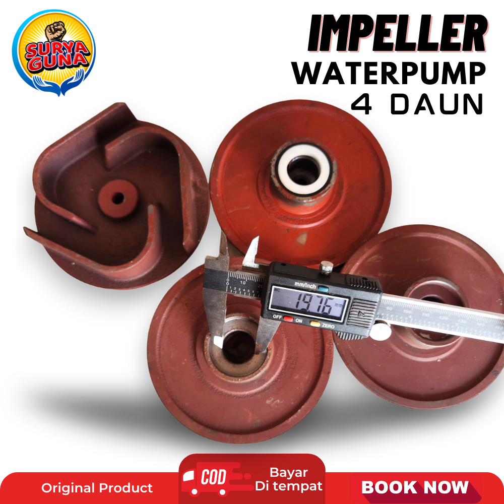 4 daun impeller kipas pompa air irigasi sawah 2 inch dan 3 inch untuk JET 1000 dan JET 2000