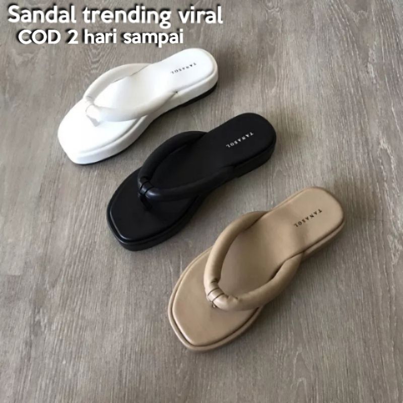 SANDAL FLATFROM BUSA STYLE SOSIS VIRAL