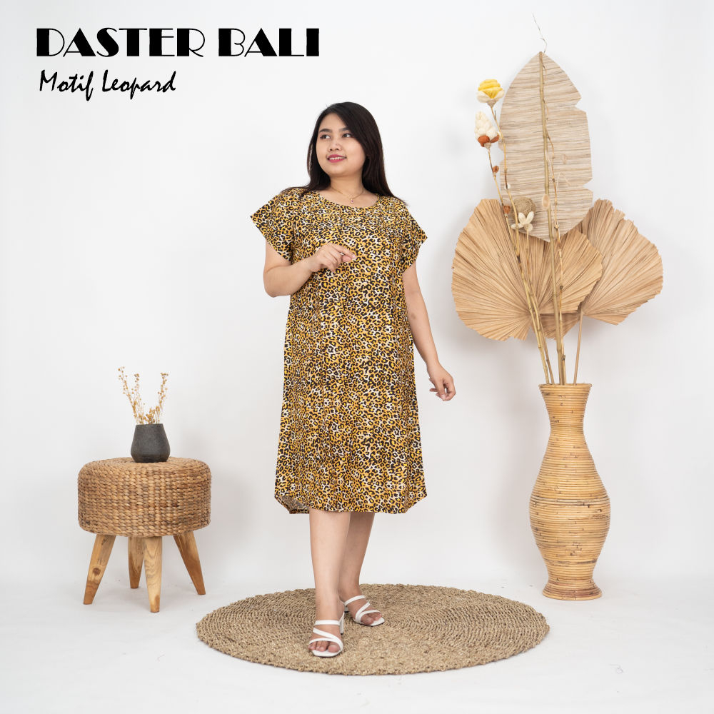 Daster Motif Leopard Bahan Rayon Premium Untuk Remaja dan Dewasa Termurah Dan Kekinian