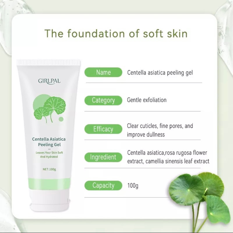 Facial Deep Cleansing Scrub Gentle Exfoliating Aloe Vera Exfoliating Gel penghilang daki instant