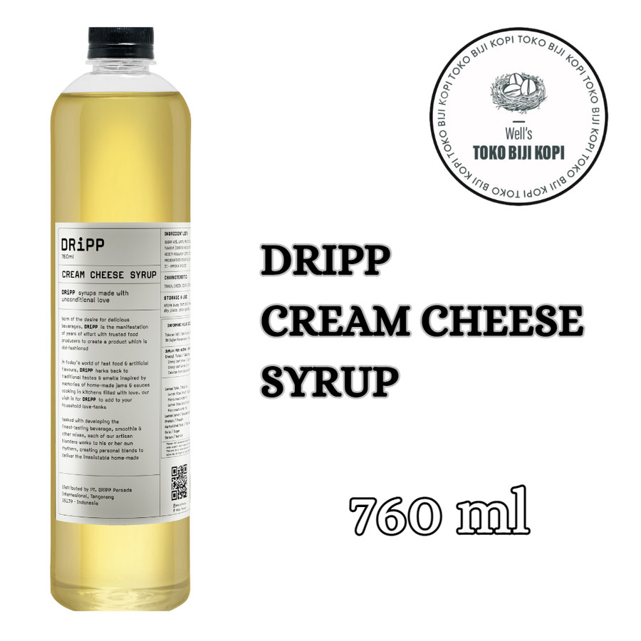 

DRIPP SYRUP CREAM CHEESE FLAVOUR - 760 ML / SIRUP DRIPP CREAM CHEESE