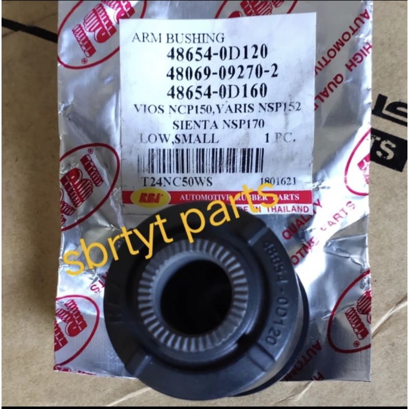 bushing arm sayap all new yaris vios limo sienta kecil rbi