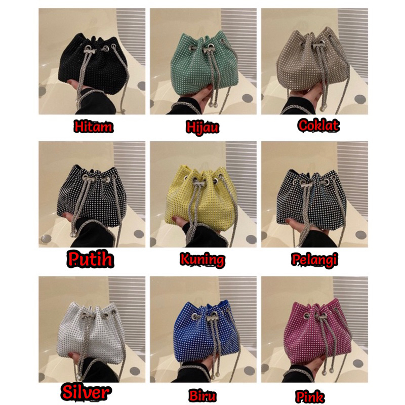 TAS WANITA 3158 - TAS SELEMPANG SERUT BLINK TAS WANITA IMPORT MURAH PESTA KOREA SLINGBAG - RAK B1