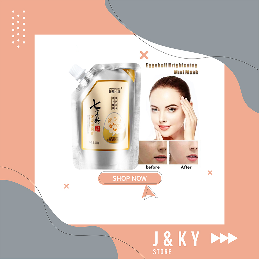 ZhenYaXiaoPu Masker Telur Mencerahkan Kulit Bagus Mengencangkan / Masker Cina - Ready Stok Egg Shell