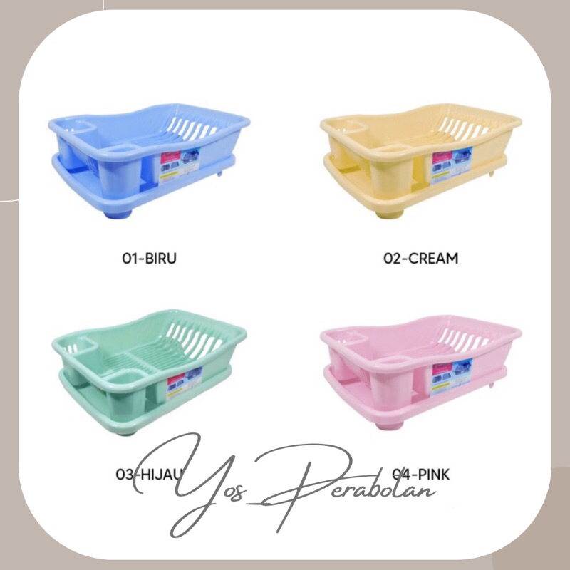 Rak Piring Plastik dengan nampan Yoshikawa RP-08/ Rak Piring/ Rak Piring Yoshikawa/ Rak Piring Plast
