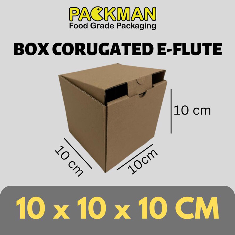 

KARDUS 10x10x10 cm / BOX KARTON CORUGATED DIECUT E-FLUTE / AKSESORIS PACKING ONLINE