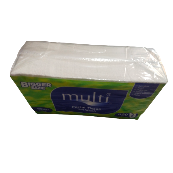 Tisu Tessa Multi 600 gram 2 ply MP04 sheet / Tissue Facial Refill kiloan 600 gr 2ply Bigger Size / Tisu wajah sheets 600s lembut