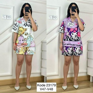 Baju Set Celana Pendek Import I Set Celana Pendek Wanita I Baju Setelan Celana Pendek I Baju 1 Set W