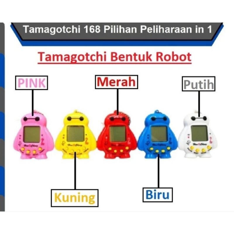 TAMAGOTCHI TAMAGOCHI TAMAGOCI 168 IN 1 VIRTUAL PET ROBOT GAME MAINAN ANAK GAME RETRO MAINAN EDUKASI ANAK TAMAGOCHI ROBOT BAYMAX MAINAN ANAK MURAH MERIAH NOSTALGIA NOSTALGIC HEWAN EDUKASI VIRTUAL PET MAINAN UNTUK ANAK KECIL HEWAN PELIHARAAN VIRTUAL PET