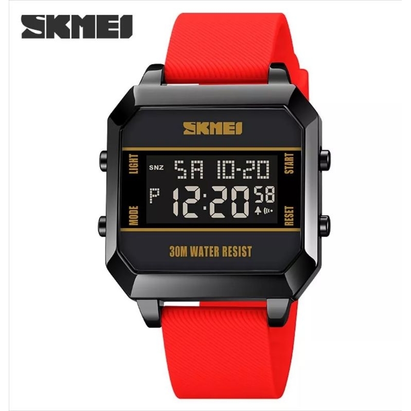 Jam Tangan Pria Skmei 1848 Digital Rubber Strap Water Resist original