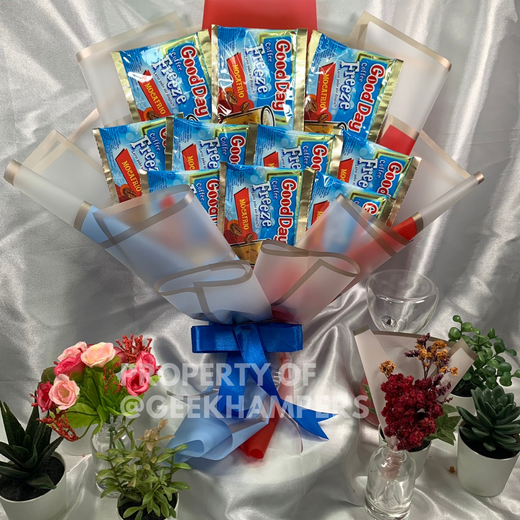 

Mini Buket Bouquet Bucket Kopi Good Day Freeze Mocafrio Murah Kado Hadiah Ulang Tahun Wisuda Sidang Kelulusan Snack Murah Banget