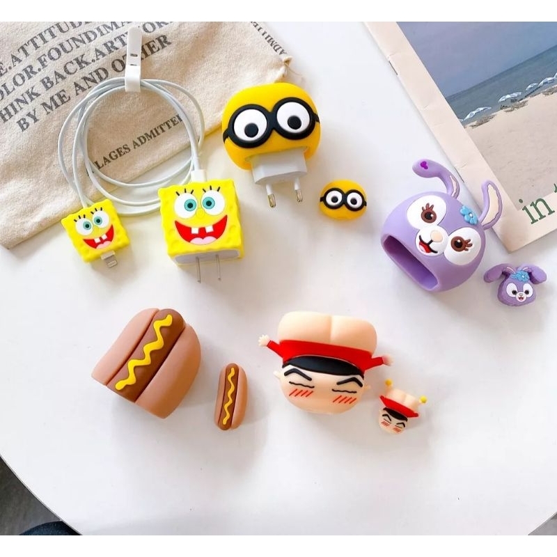 pelindung kepala charger / case charger / cover charger / kabel data