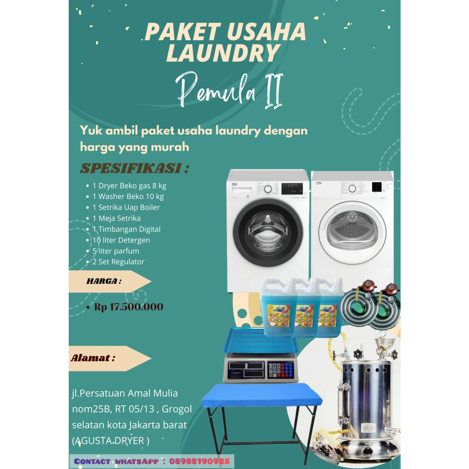 paket usaha laundry lengkap
