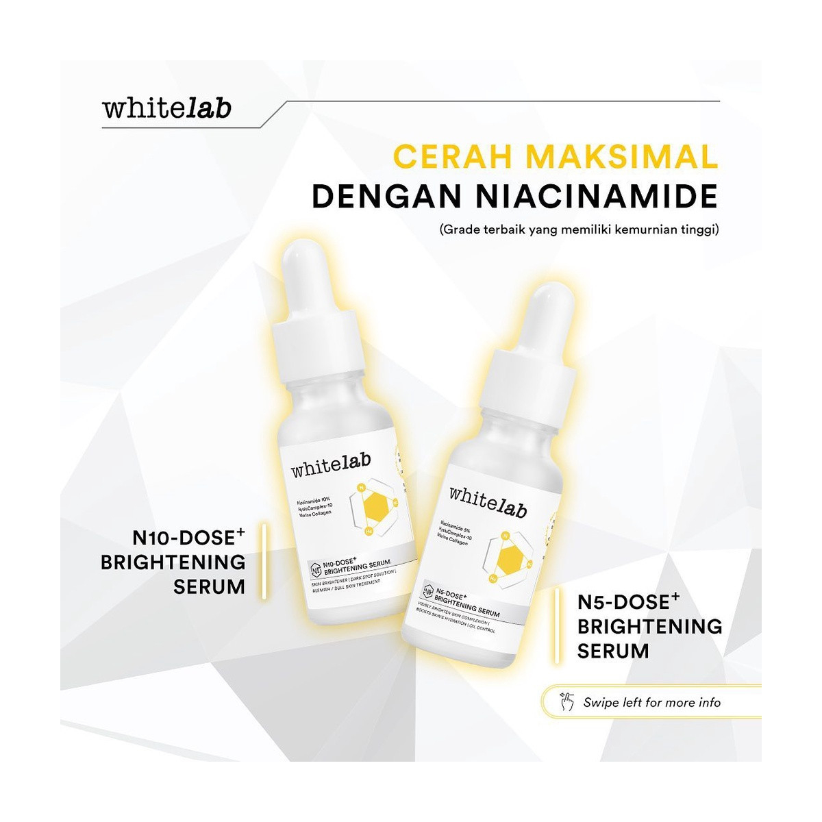 WHITELAB N10-DOSE+ BRIGHTENING SERUM NIACINAMIDE 10%