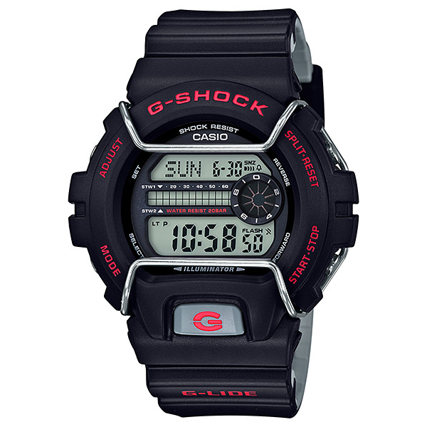 JAM TANGAN PRIA CASIO G-SHOCK GLS-6900-1DR BLACK RED ORIGINAL